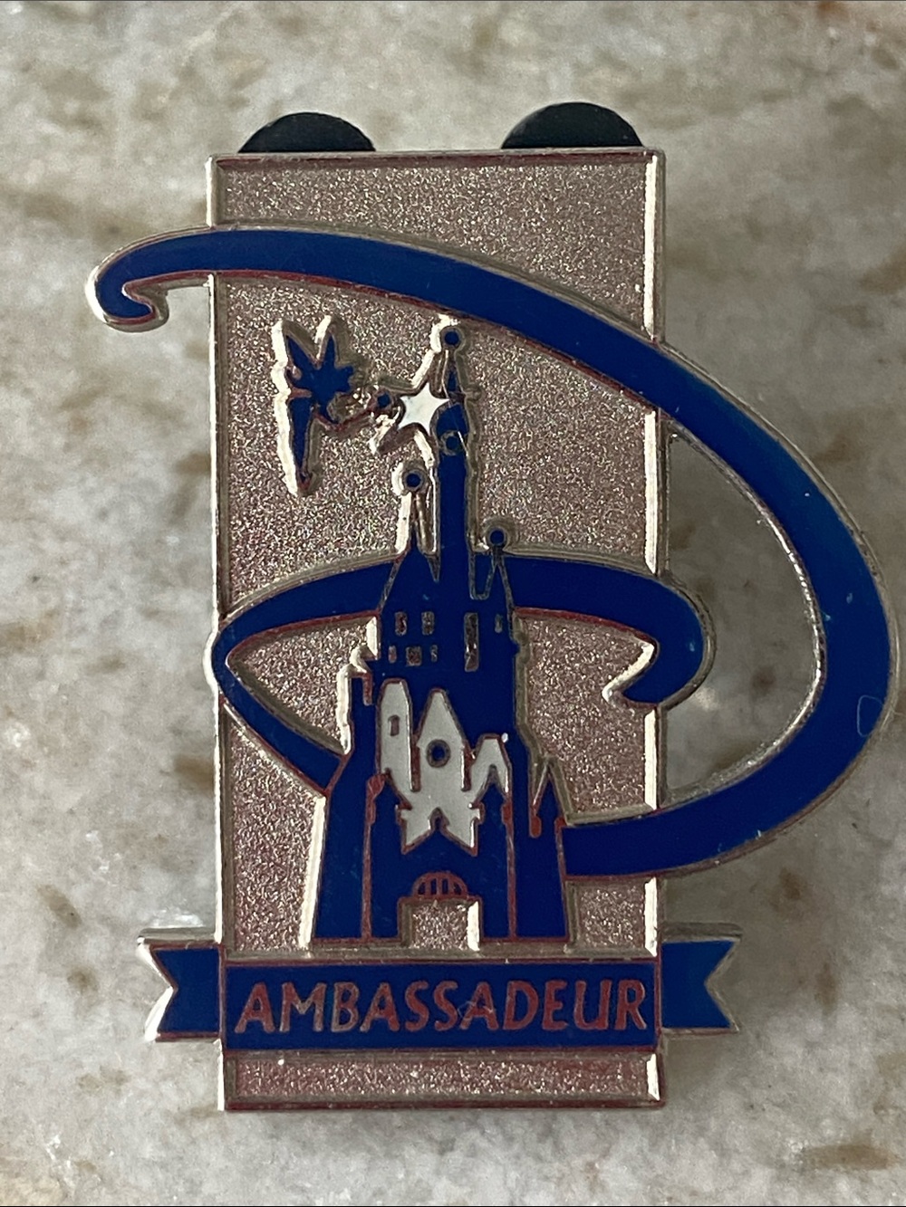 Ambassadeur Blue Castle Disney Paris Enamel Pin Ambassador Collectible